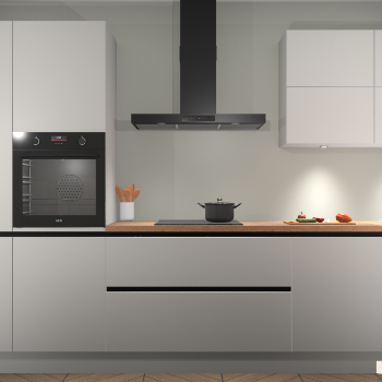 Zijdegrijze greeploze keuken Parijs 101172