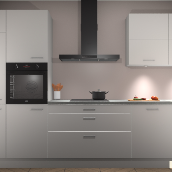 Zijdegrijze keuken Parijs 101174