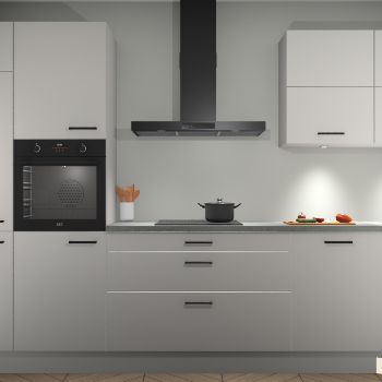 Zijdegrijze keuken Parijs 101176