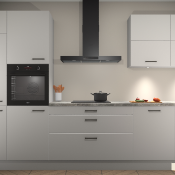 Zijdegrijze keuken Parijs 101205