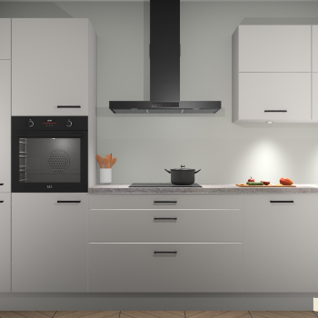 Zijdegrijze keuken Parijs 101248