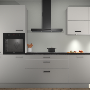 Zijdegrijze keuken Parijs 101302