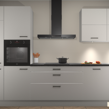 Zijdegrijze keuken Parijs 101304