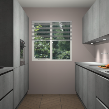 Beton Parelgrijs greeploze keuken Siena 101422