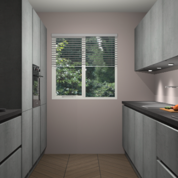 Beton Parelgrijs greeploze keuken Siena 101434