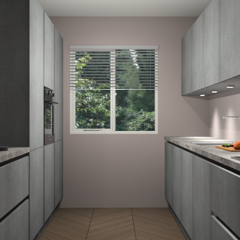 Beton Parelgrijs greeploze keuken Siena 101440