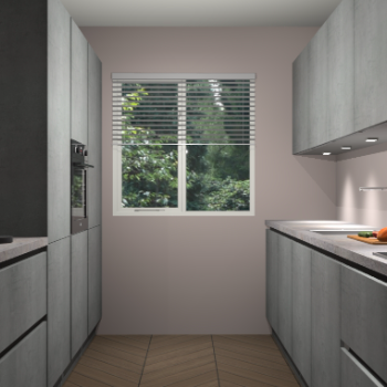 Beton Parelgrijs greeploze keuken Siena 101446