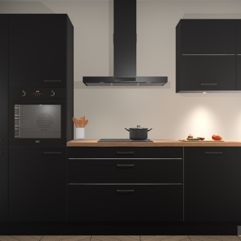 Zwarte keuken Parijs 101480