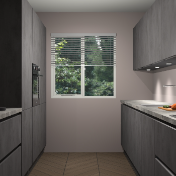 Beton Antraciet greeploze keuken Siena 101581