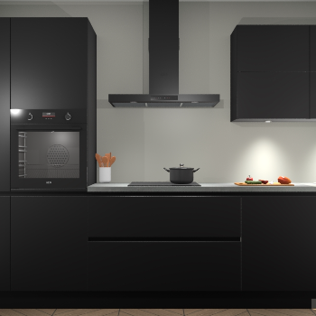 Zwarte greeploze keuken Parijs 101523