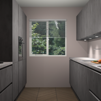 Beton Antraciet greeploze keuken Siena 101594