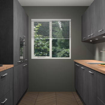 Beton Zwarte keuken Siena 101976