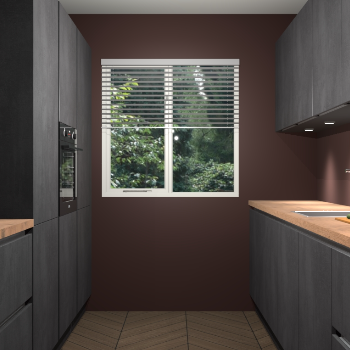 Beton Zwarte greeploze keuken Siena 101978