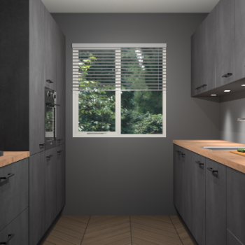 Beton Zwarte keuken Siena 101979