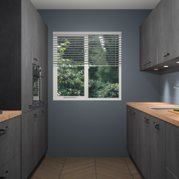 Beton Zwarte keuken Siena 101980