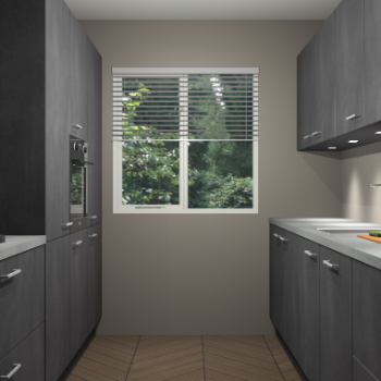 Beton Zwarte keuken Siena 102007