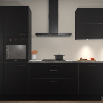 Zwarte keuken Parijs 101572