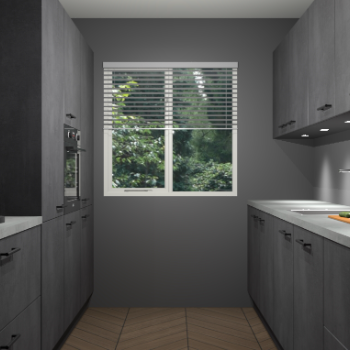 Beton Zwarte keuken Siena 102015