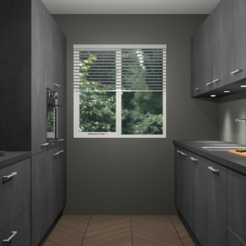 Beton Zwarte keuken Siena 102068