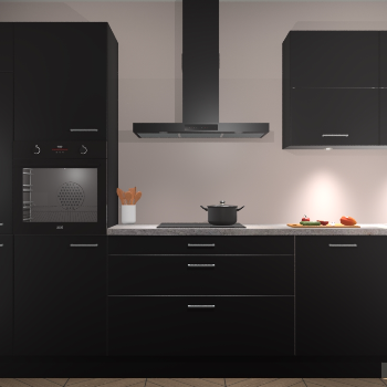 Zwarte keuken Parijs 101584