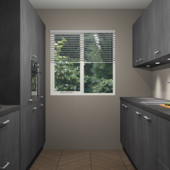 Beton Zwarte keuken Siena 102069