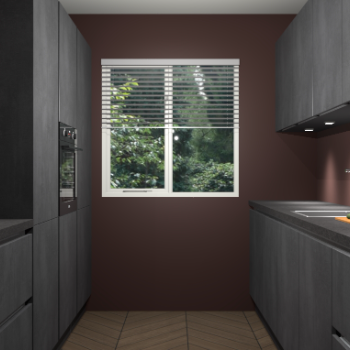 Beton Zwarte greeploze keuken Siena 102070