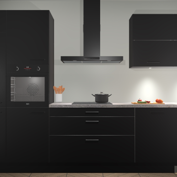 Zwarte keuken Parijs 101586