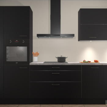 Zwarte keuken Parijs 101587