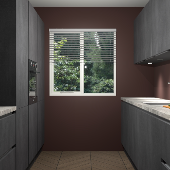 Beton Zwarte greeploze keuken Siena 102101