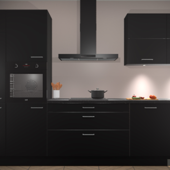 Zwarte keuken Parijs 101605