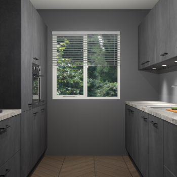 Beton Zwarte keuken Siena 102102