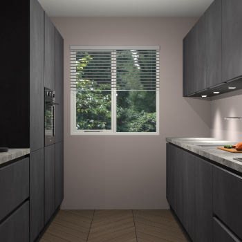 Beton Zwarte greeploze keuken Siena 102104