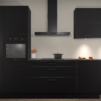 Zwarte keuken Parijs 101608