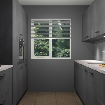 Beton Zwarte keuken Siena 102116