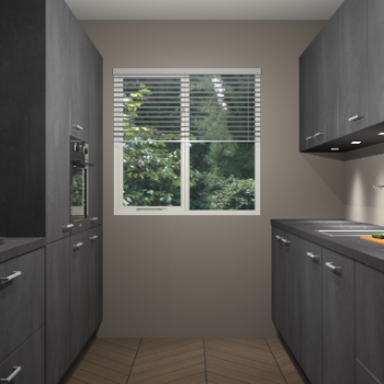 Beton Zwarte keuken Siena 102120