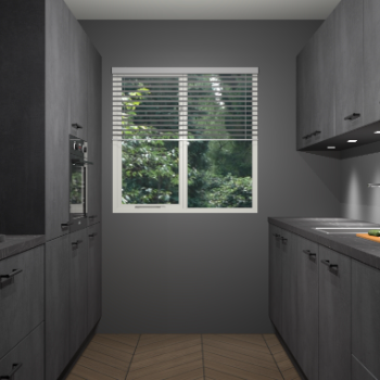 Beton Zwarte keuken Siena 102122