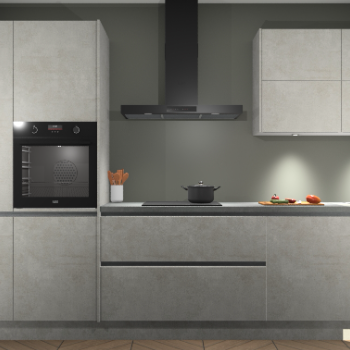 Beton Opaal greeploze keuken Parijs 101815