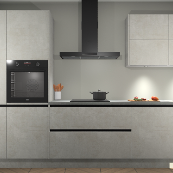 Beton Opaal greeploze keuken Parijs 101818