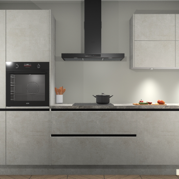 Beton Opaal greeploze keuken Parijs 101884