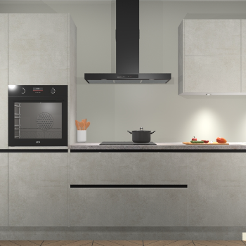 Beton Opaal greeploze keuken Parijs 101896