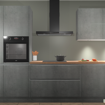 Beton Parelgrijs greeploze keuken Parijs 101966