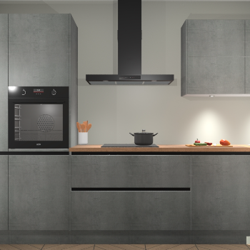 Beton Parelgrijs greeploze keuken Parijs 101969