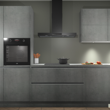 Beton Parelgrijs greeploze keuken Parijs 101985