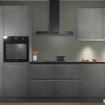 Beton Parelgrijs greeploze keuken Parijs 102003