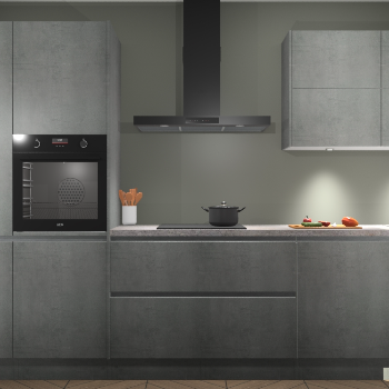 Beton Parelgrijs greeploze keuken Parijs 102027