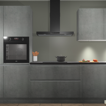 Beton Parelgrijs greeploze keuken Parijs 102039