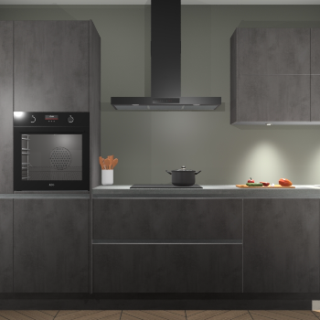Beton Antraciet greeploze keuken Parijs 102076