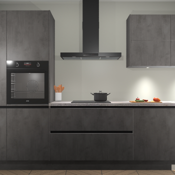 Beton Antraciet greeploze keuken Parijs 102147