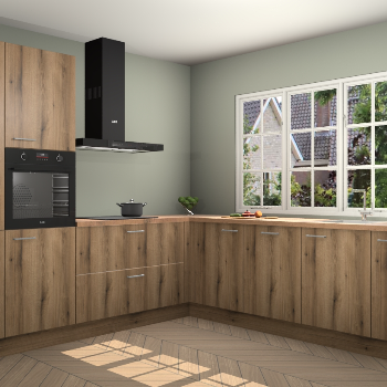 Goud Eiken keuken Casablanca 102843