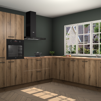 Goud Eiken keuken Casablanca 102846